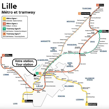 アパート Old Lille: Charming Renovated リール